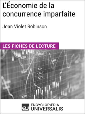 cover image of L'Économie de la concurrence imparfaite de Joan Violet Robinson